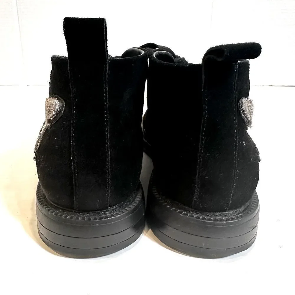 INC Darius Patch Chukkas Boots For Macy's Men's‎ Size 8.5 Black Suede